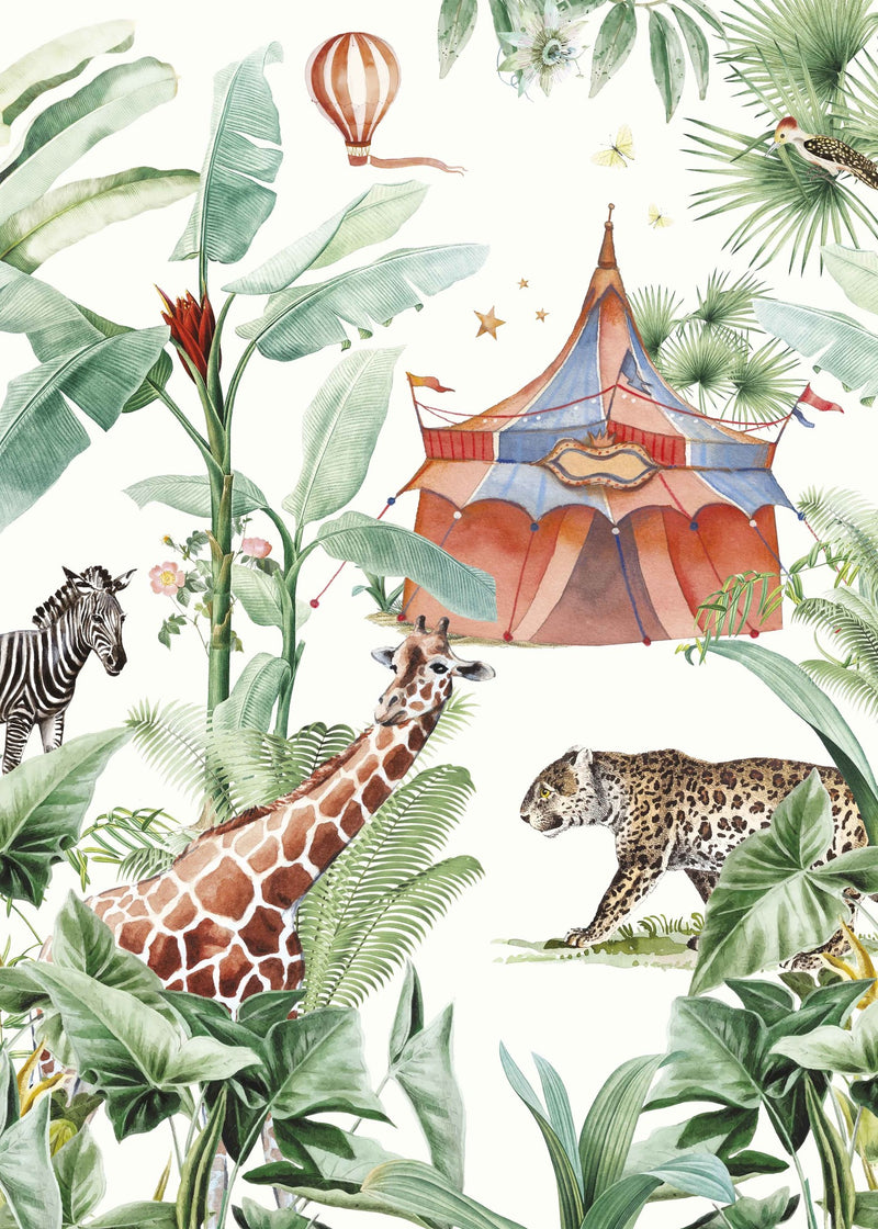 Creative Lab Amsterdam behang Jungle Circus Wallpaper