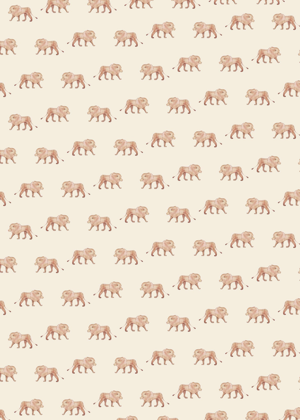 Creative Lab Amsterdam behang Safari King Wallpaper