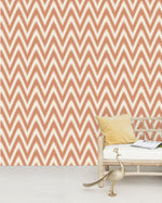 Creative Lab Amsterdam behang Ikat Orange Wallpaper