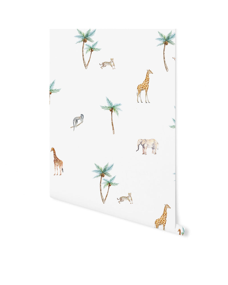 Creative Lab Amsterdam Savannah Palmtree Behang op rol Sample