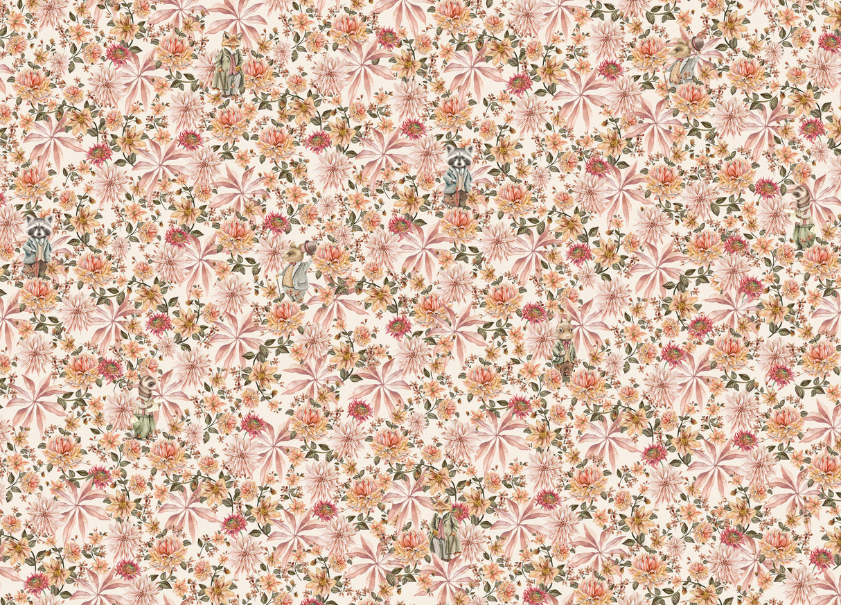 Creative Lab Amsterdam behang Cute mister Flower Wallpaper