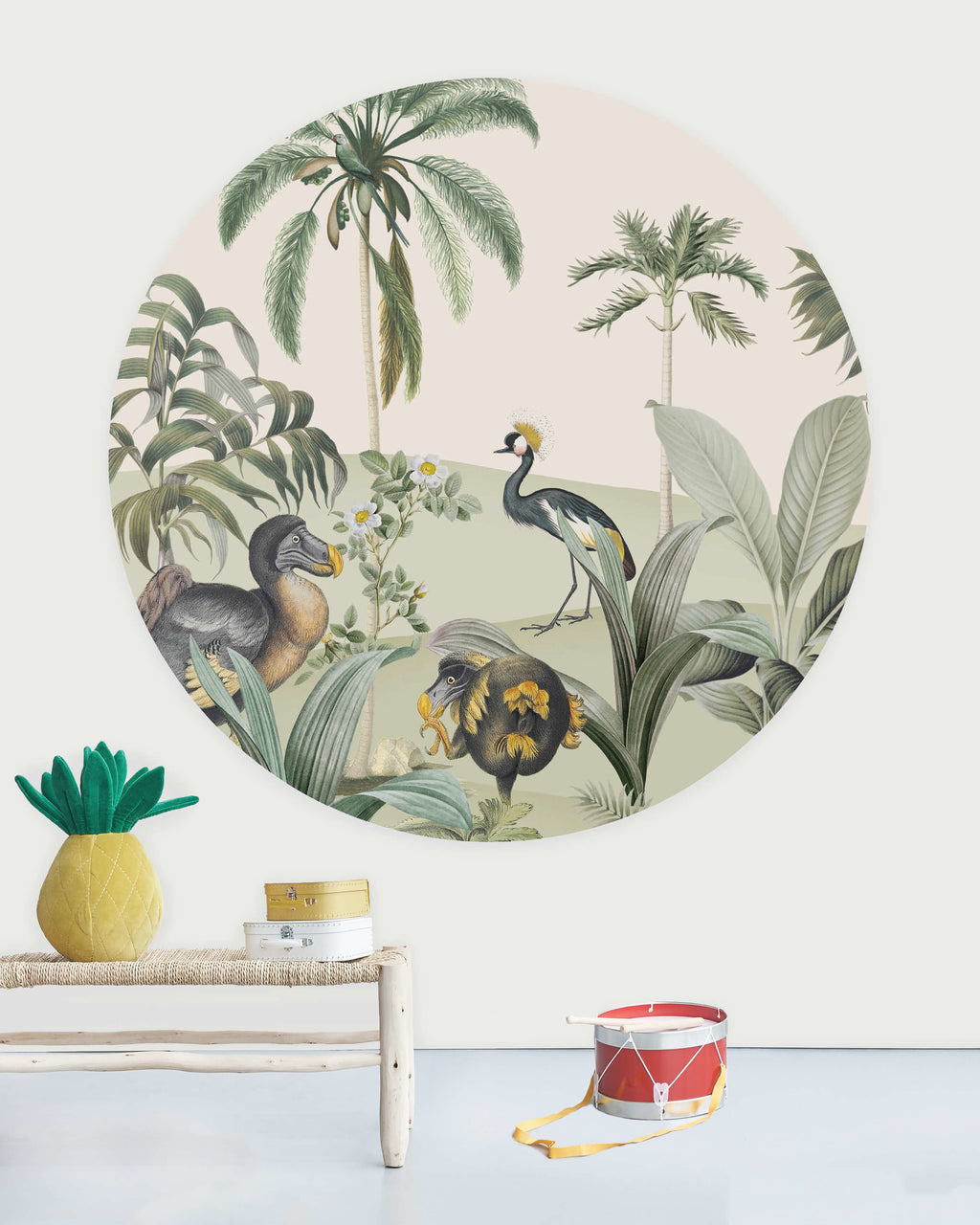 Creative Lab Amsterdam behang cirkel Dodo Oasis Wallpaper circle