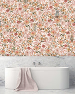 Creative Lab Amsterdam badkamer behang Cute mister Flower bathroom Wallpaper