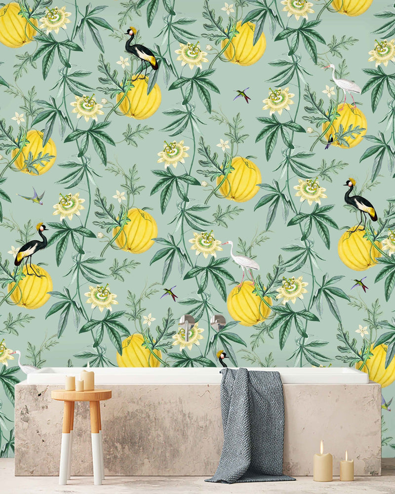 Creative Lab Amsterdam badkamer behang Crowned bathroom wallpaper