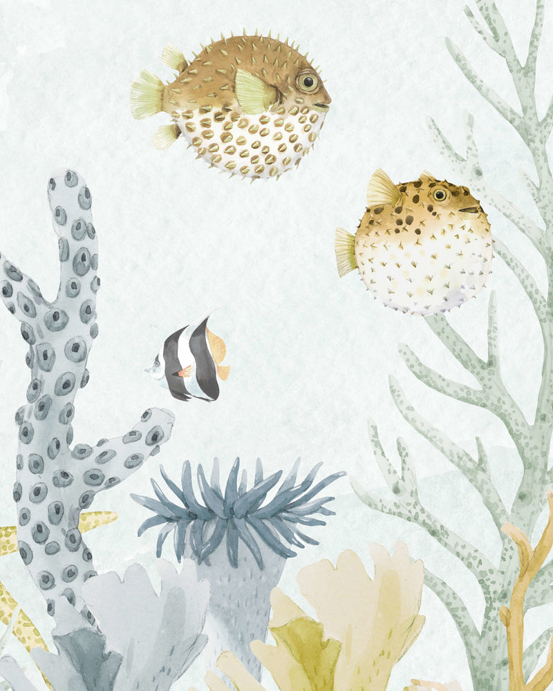 Creative Lab Amsterdam Sealife blue Wallpaper