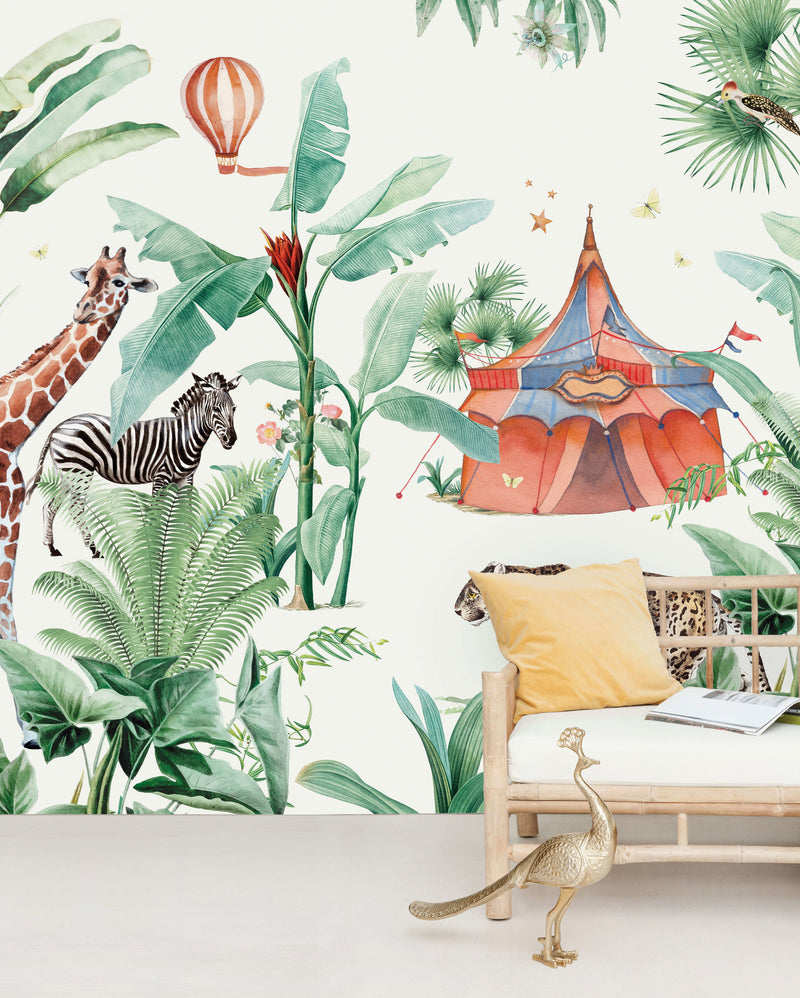 Creative Lab Amsterdam behang Jungle Circus Wallpaper