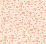 Creative Lab Amsterdam behang Jungle Silhouette Pink Wallpaper