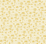 Creative Lab Amsterdam behang Jungle Silhouette Yellow Wallpaper