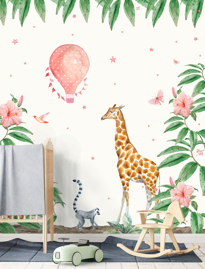 Creative Lab Amsterdam behang Giraffe Wallpaper