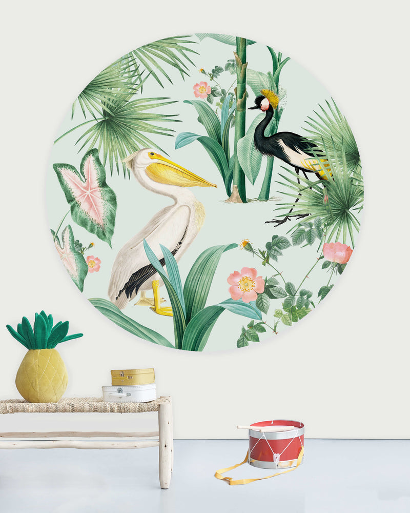 Creative Lab Amsterdam behang cirkel Pelican Wallpaper cricle