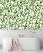 Creative Lab Amsterdam badkamer behang Cheetah Party bathroom Wallpaper