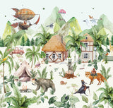Creative Lab Amsterdam behang Magical village Wallpaper