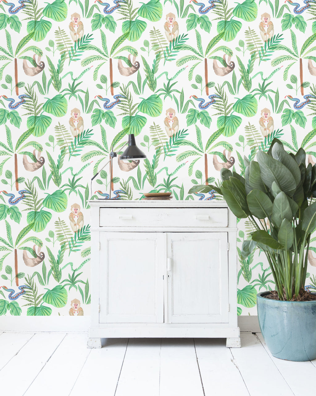 Creative Lab Amsterdam behang Jungle Monkeys Wallpaper