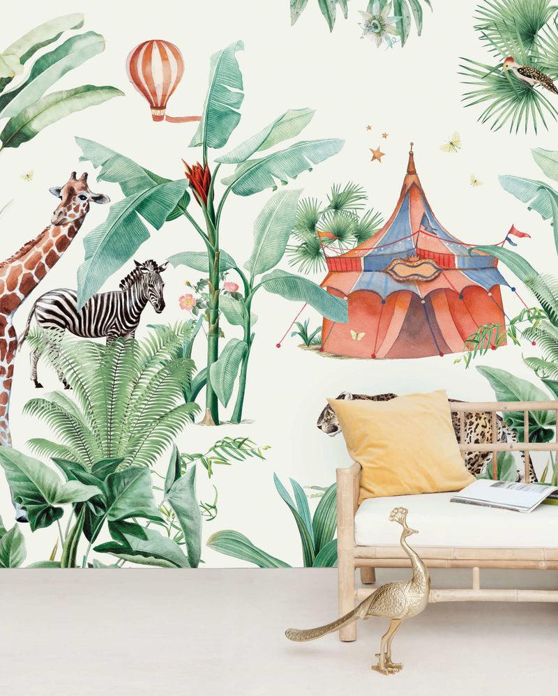 Creative Lab Amsterdam behang Jungle Circus Wallpaper