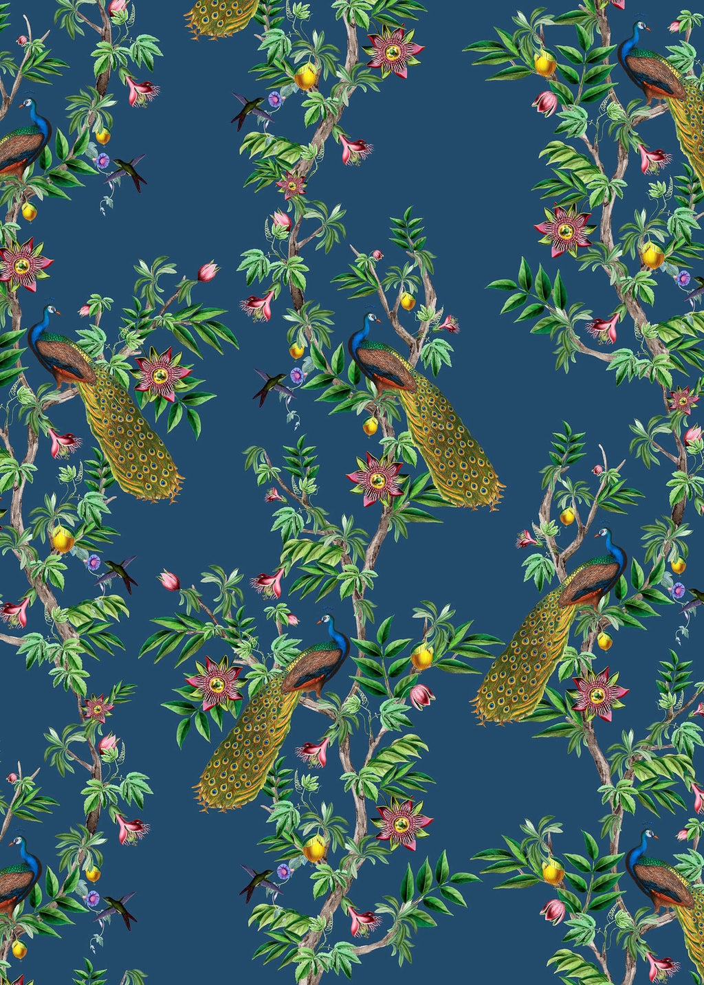 Creative Lab Amsterdam behang Passion Peacock Wallpaper