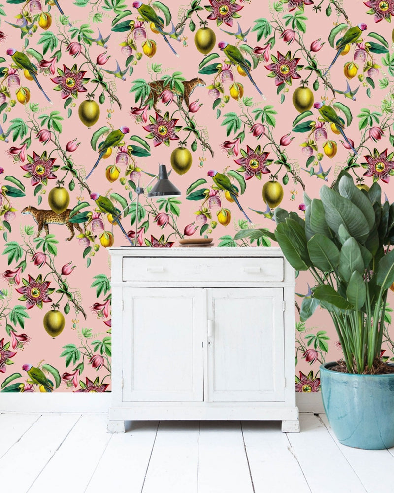 Creative Lab Amsterdam Botanical Garden Pink Wallpaper