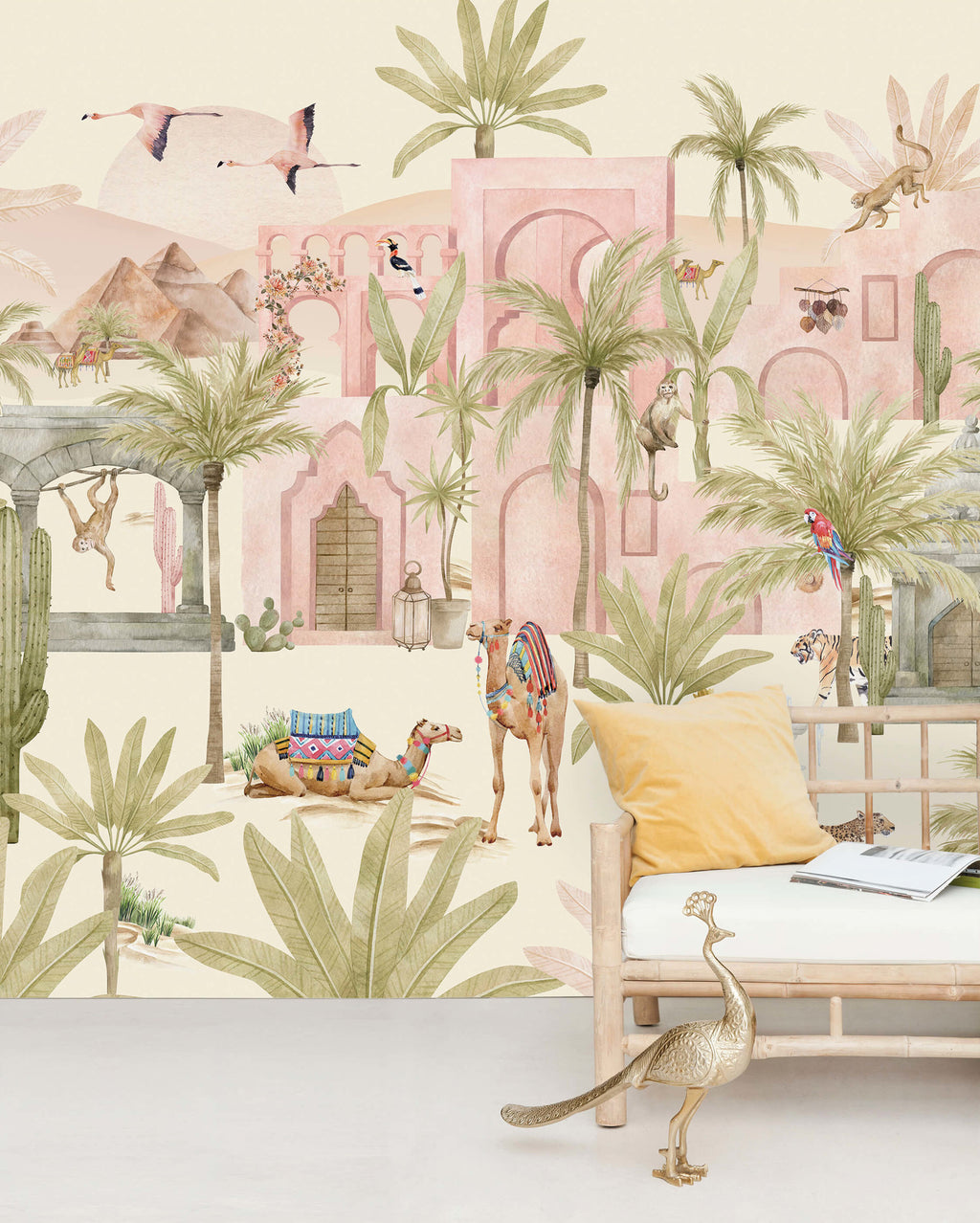 Creative Lab Amsterdam behang Pink Oasis Wallpaper