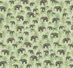 Creative Lab Amsterdam behang Oscar the Elephant Green Wallpaper