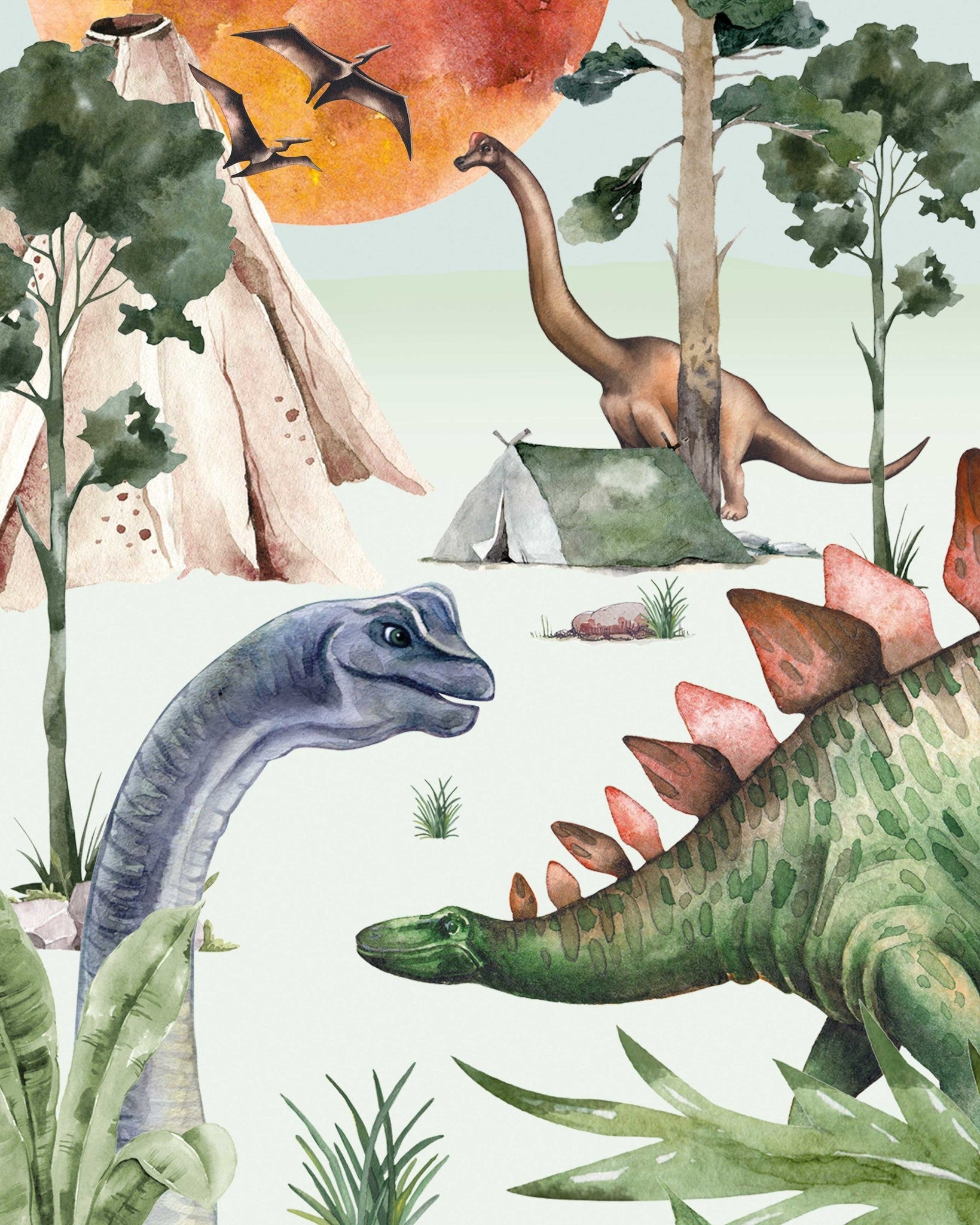 Dino By Moonlight Wallpaper – Creative Lab Amsterdam