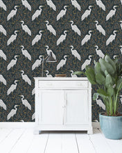 Creative Lab Amsterdam behang White Heron Dark wallpaper 