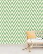Creative Lab Amsterdam behang Ikat Green Wallpaper