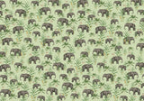 Creative Lab Amsterdam behang Oscar the Elephant Green Wallpaper