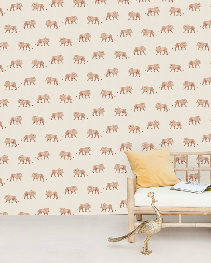 Creative Lab Amsterdam behang Safari King Wallpaper