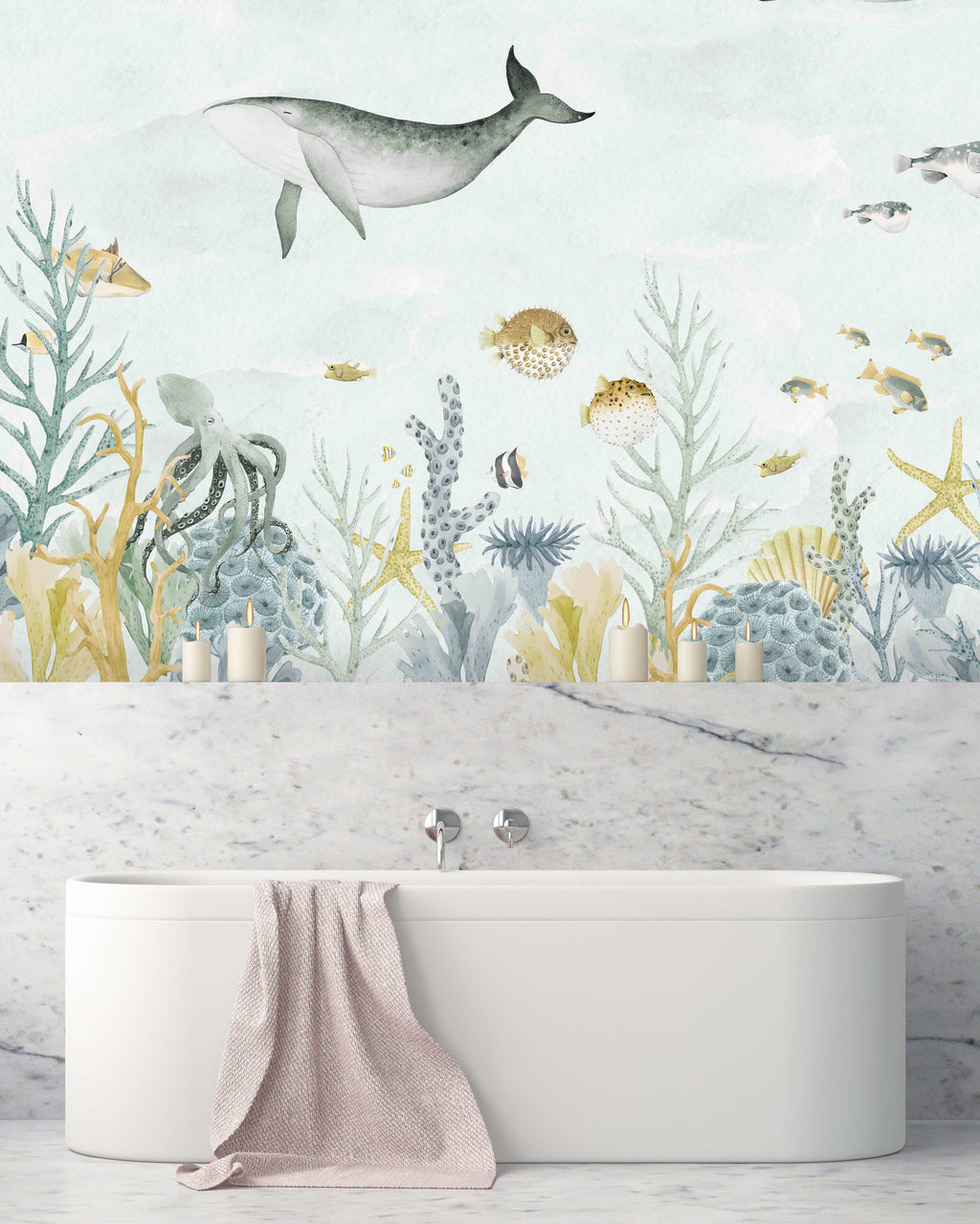 Creative Lab Amsterdam Sealife blue Wallpaper