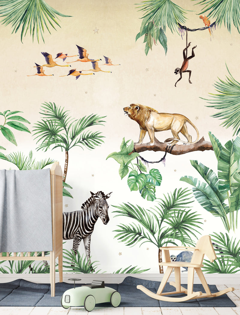 Creative Lab Amsterdam behang King of the Jungle Wallpaper