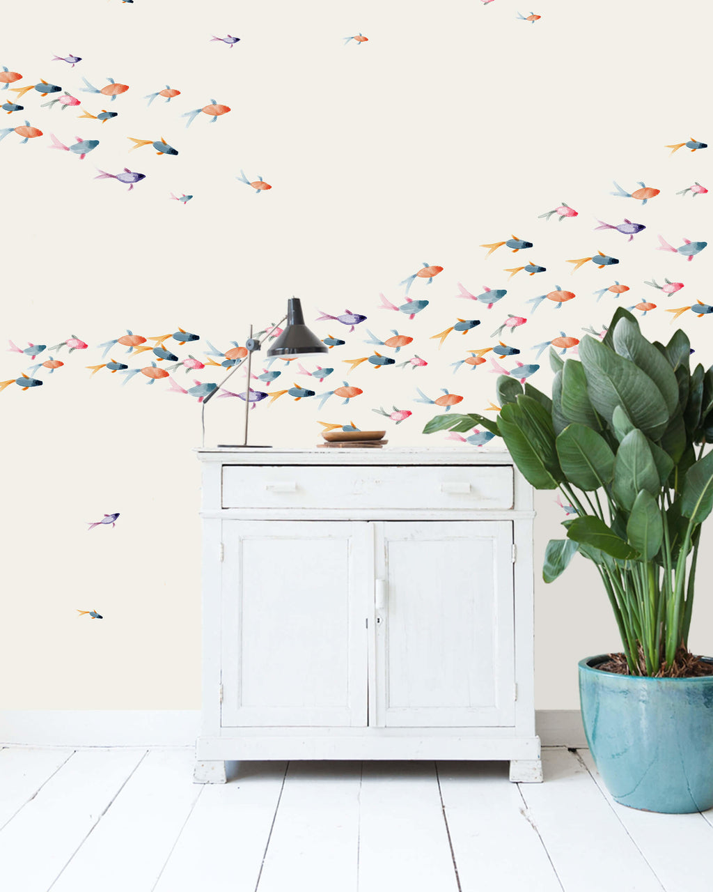 Creative Lab Amsterdam behang School Fish Wallpaper