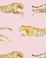 Creative Lab Amsterdam behang Leopard Wallpaper Pink detail
