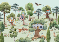 Creative Lab Amsterdam behang Treehouse in the Forest Wallpaper