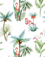Creative Lab Amsterdam behang Flamingo Palm Wallpaper detail