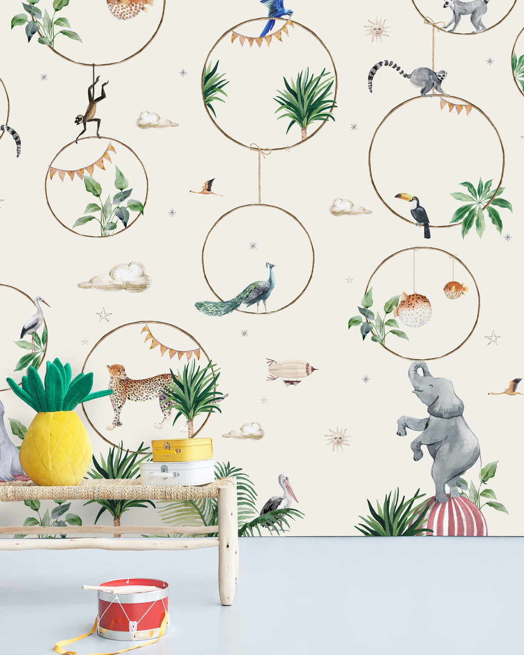 Creative Lab Amsterdam behang Hula Hoop Wallpaper