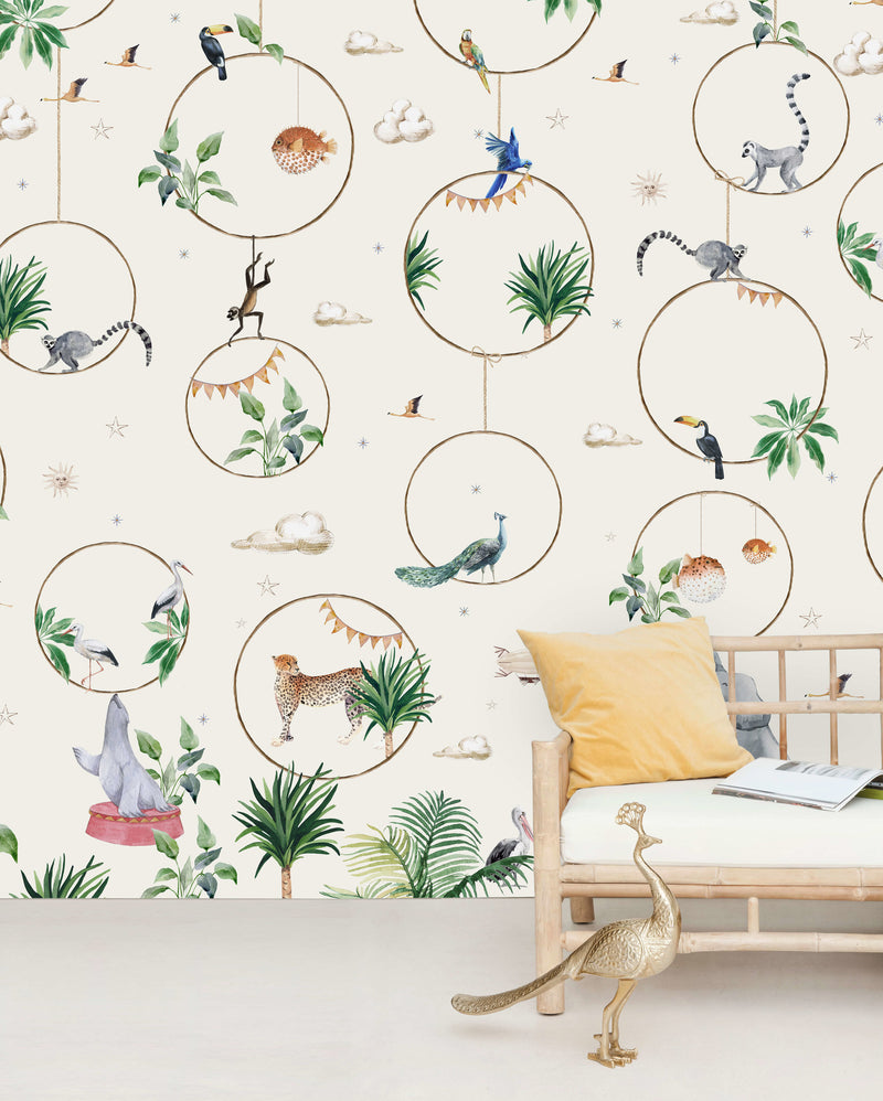 Creative Lab Amsterdam behang Hula Hoop Wallpaper