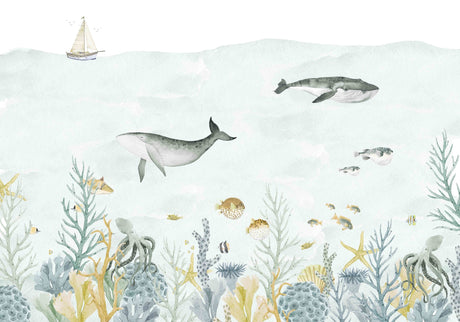 Creative Lab Amsterdam Sealife blue Wallpaper