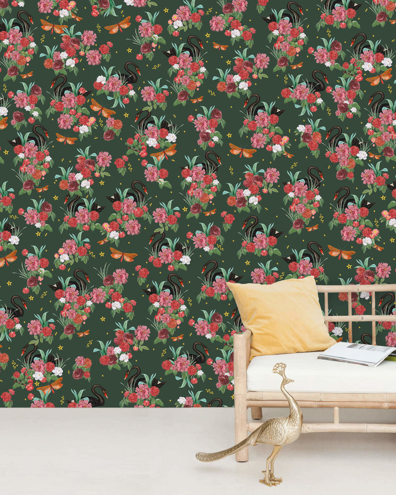 Creative Lab Amsterdam behang Wild Roses wallpaper