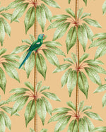 Creative Lab Amsterdam behang Canary Club Orange Wallpaper detail