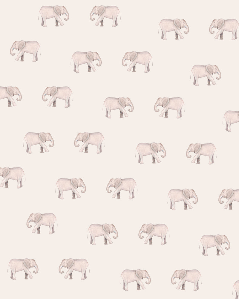 Creative Lab Amsterdam behang Safari Elephants Wallpaper