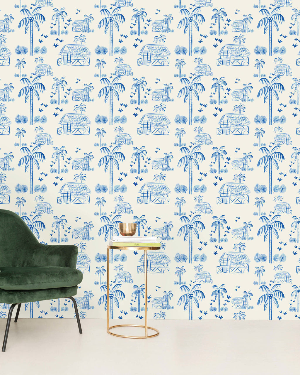 Creative Lab Amsterdam behang Maui Beach Blue Wallpaper 