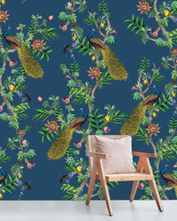 Creative Lab Amsterdam behang Passion Peacock Wallpaper