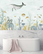Creative Lab Amsterdam Sealife Blue bathroom Wallpaper