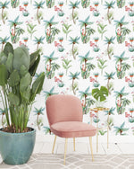 Creative Lab Amsterdam behang Flamingo Palm Wallpaper