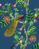 Creative Lab Amsterdam behang Passion Peacock Wallpaper detail