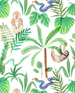 Creative Lab Amsterdam behang Jungle Monkeys Wallpaper detail