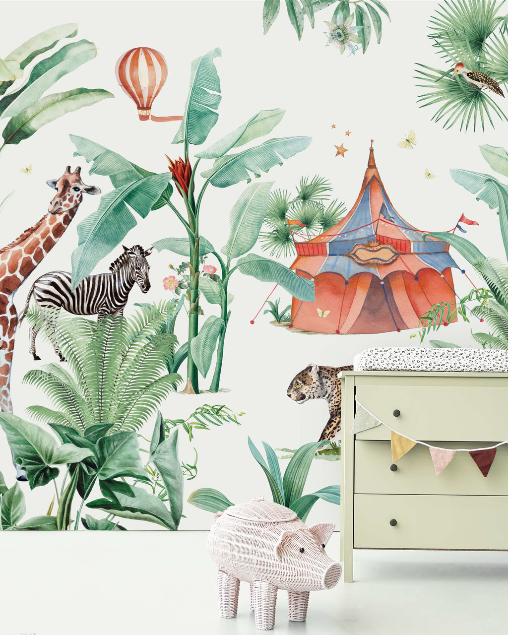 Creative Lab Amsterdam behang Jungle Circus Wallpaper