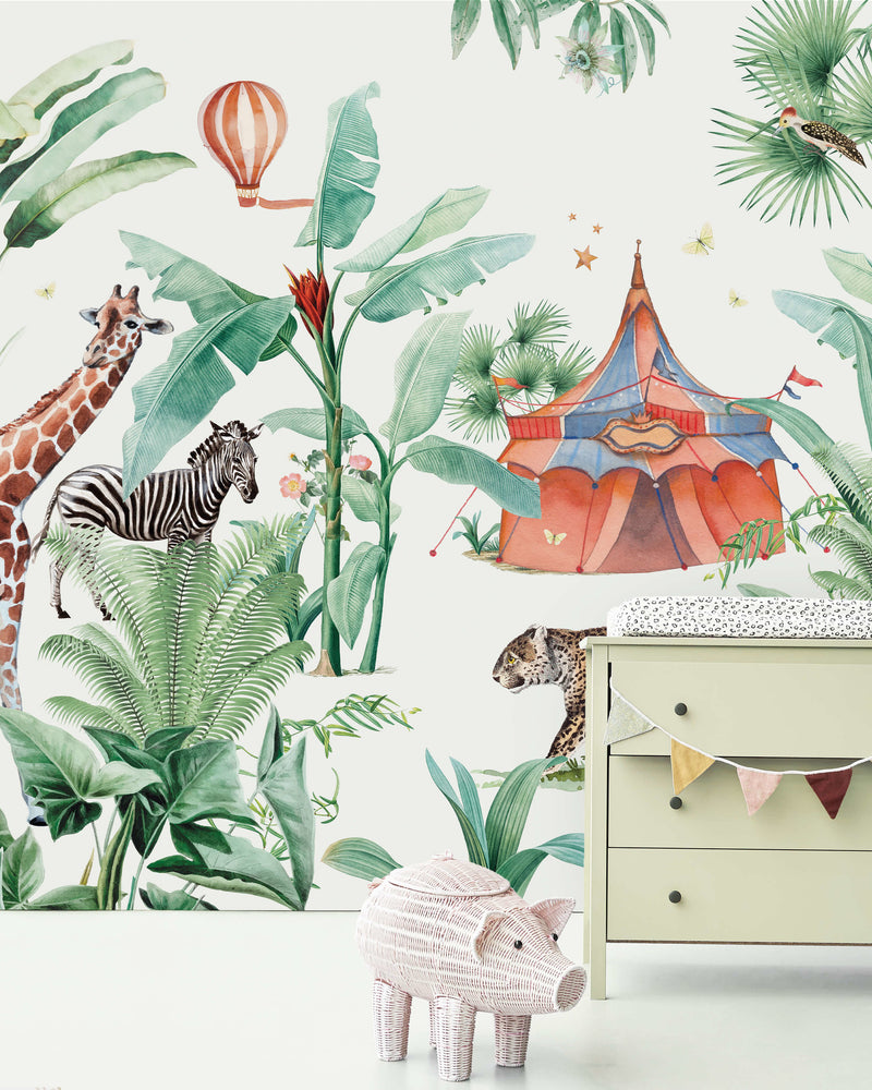 Creative Lab Amsterdam behang Jungle Circus Wallpaper