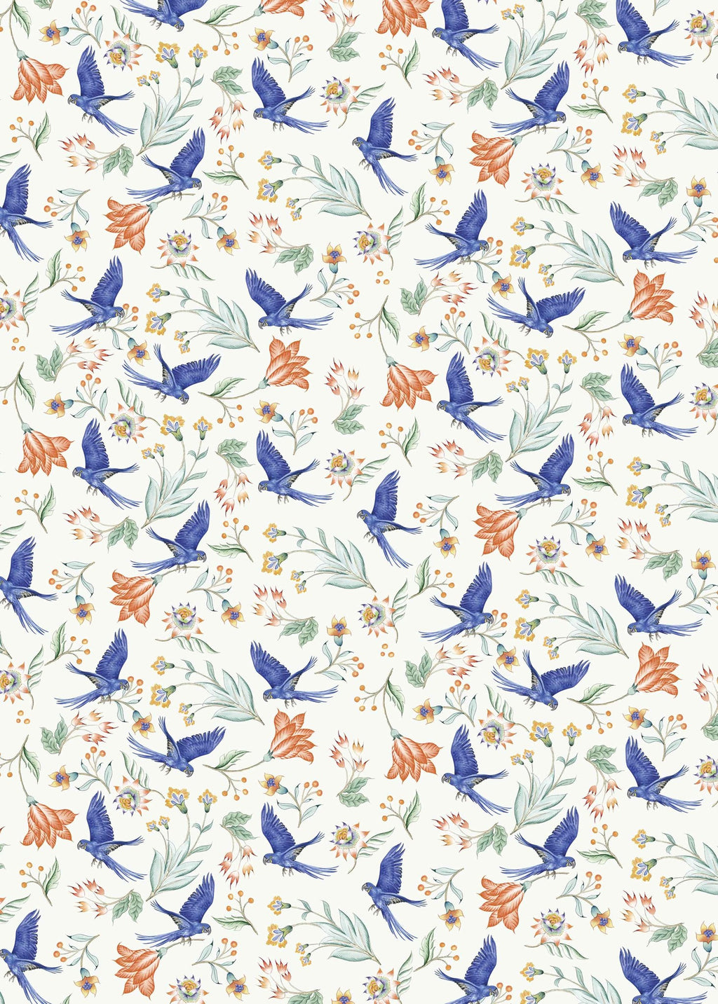 Creative Lab Amsterdam behang Paisley Parrot Wallpaper