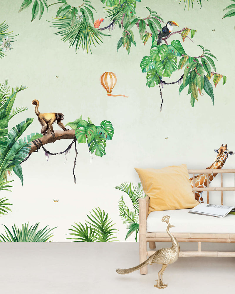 Creative Lab Amsterdam behang Monkey Jungle Wallpaper