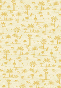 Creative Lab Amsterdam behang Jungle Silhouette Yellow Wallpaper